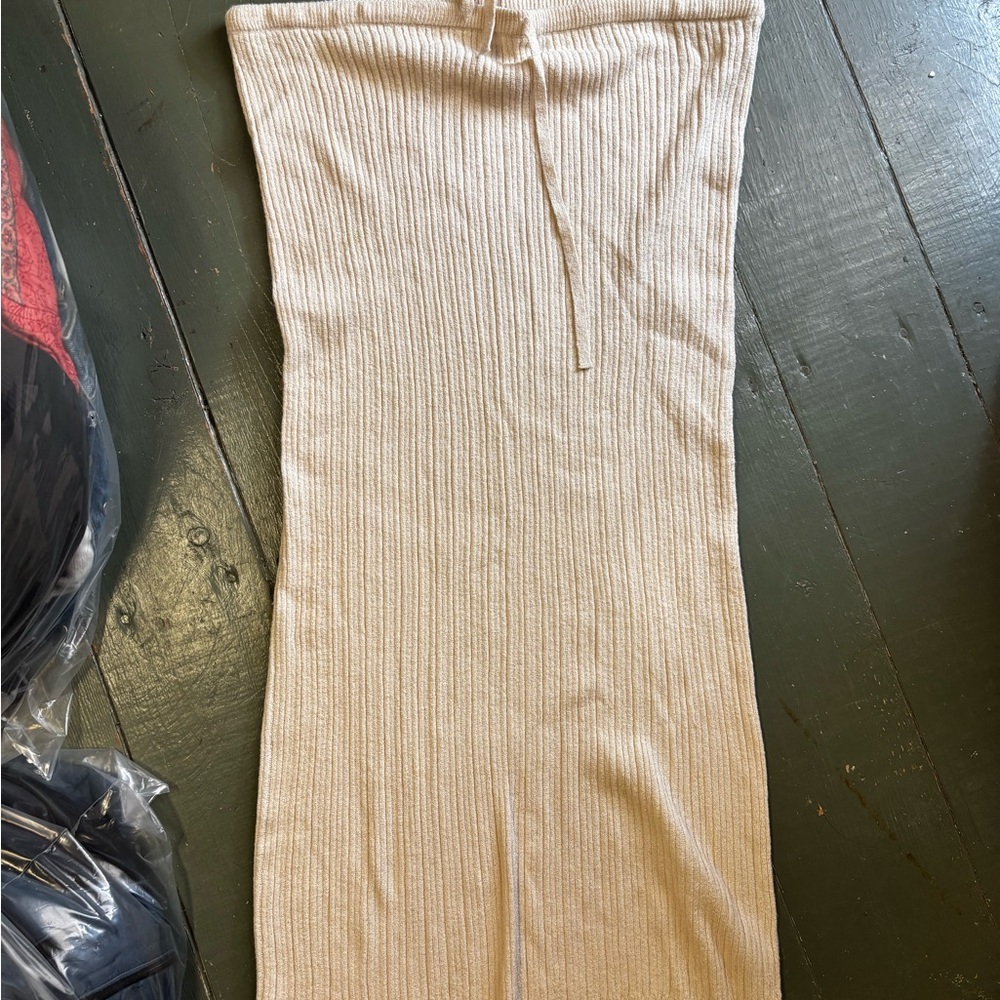 Primark Cream Ribbed Skirt